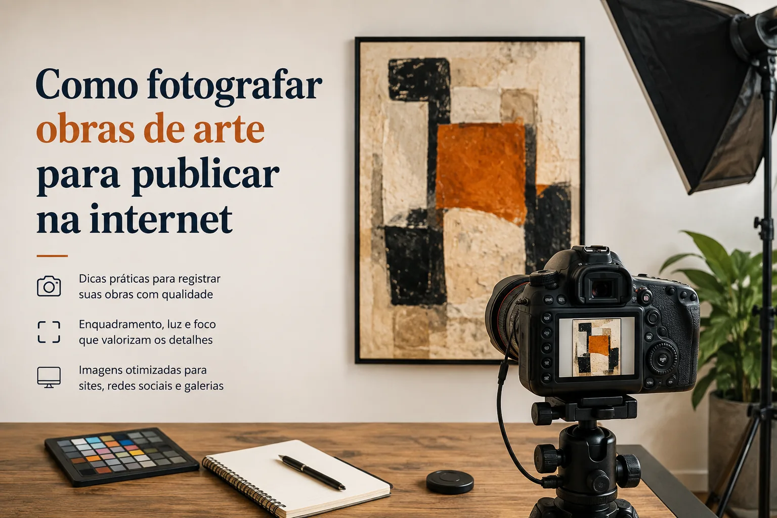 Como fotografar obras de arte para publicar na internet